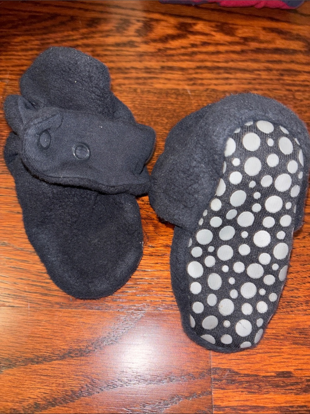 Zutano Fleece Baby Booties with Non-Slip Dots